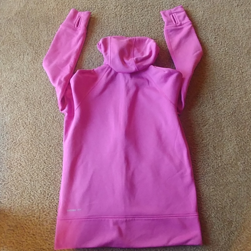 Nike Women's Pink Full-Zip Hoodie - Picture 6 of 8